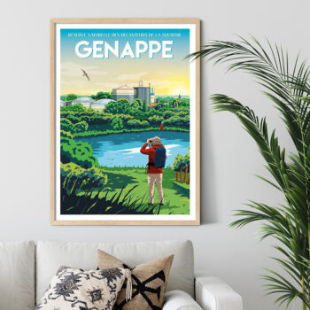 L’affiche Belge de Genappe : un hommage à la Réserve Naturelle